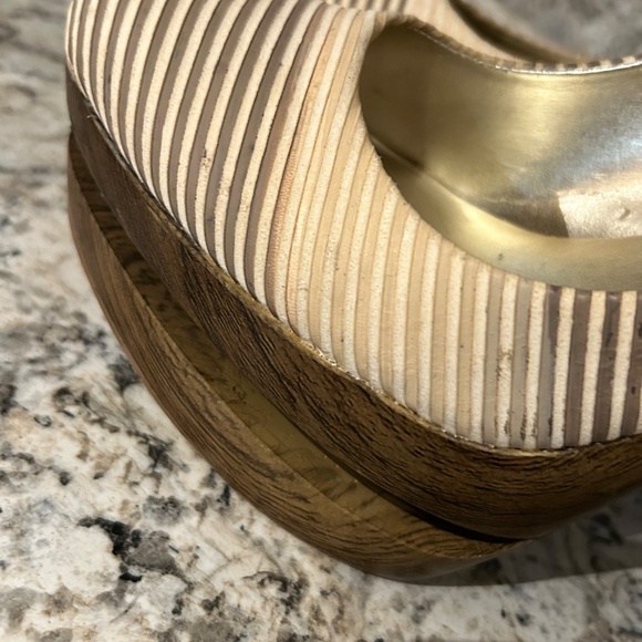 Jessica Simpson Colie Wood Platform Heels Size 10 - Picture 12 of 14